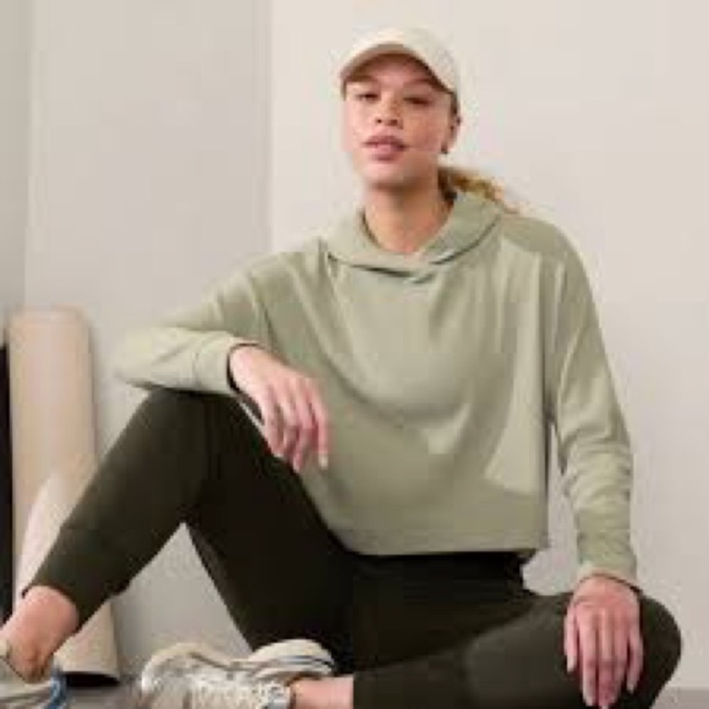 Athleta Mint Green Ribbed/Waffle knit Apparel